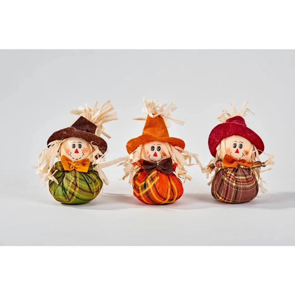 6 In. Mini Table Scarecrow (Set Of 6) 1 6 In. Mini Table Scarecrow (Set Of 6)