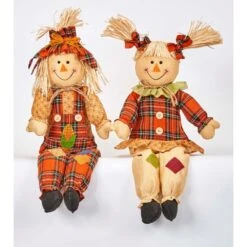 24 In. Sitting Scarecrow (Set Of 2)