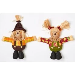 16 In. Short Leg Standing Scarecrow (Set Of 2)
