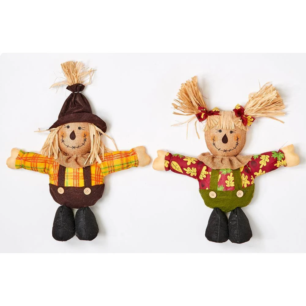 16 In. Short Leg Standing Scarecrow (Set Of 2) 1 16 In. Short Leg Standing Scarecrow (Set Of 2)