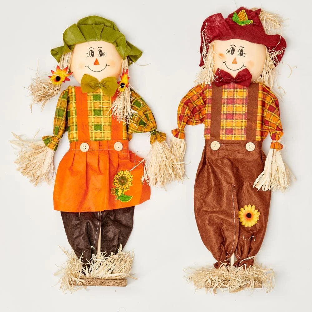 24 In. Standing Scarecrow (Set Of 2) 1 24 In. Standing Scarecrow (Set Of 2)