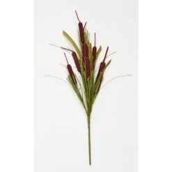 21 In. Fall Artificial Cattail Bush (Set Of 3)
