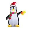 5 Ft. Christmas Inflatable Penguin Decoration, Blow Up Yard Decoration Holiday Life-Size With Built-in LEDs