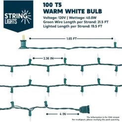Clear Incandescent Christmas String Lights Indoor,100 Count Mini Warm White Fairy Light,21.5ft. Lighting Deco,Green Wire 8 Clear Incandescent Christmas String Lights Indoor,100 Count Mini Warm White Fairy Light,21.5ft. Lighting Deco,Green Wire -The Home Depot Shop joyfy christmas string lights 30093 b 4f 1000