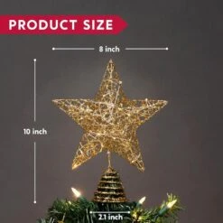 9 In Gold Glitter Star Tree Topper Metal Hallow Tree Star Lighted For Christmas Tree Decorations 8 9 In Gold Glitter Star Tree Topper Metal Hallow Tree Star Lighted For Christmas Tree Decorations -The Home Depot Shop joyfy christmas tree toppers 30356 b 4f 1000