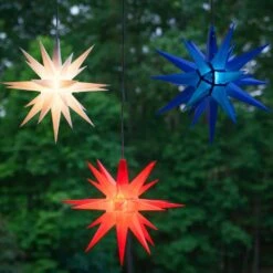 14 In. Illuminated LED Blue Holiday Moravian Star 11 14 In. Illuminated LED Blue Holiday Moravian Star -The Home Depot Shop kringle traditions christmas novelty lights 72725 44 1000