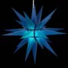14 In. Illuminated LED Blue Holiday Moravian Star