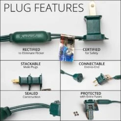 25 Ft. 50-Light Blue 5 Mm LED Balled Mini Light Set -The Home Depot Shop kringle traditions christmas string lights 75977 fa 1000