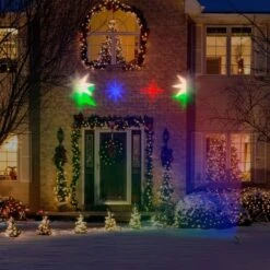 LED Projection-Whirl-a-Motion-Stars RGBW Stake Light -The Home Depot Shop lightshow christmas light projectors 80735 31 1000