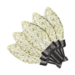 24.50 Ft. 24-Light C9 Christmas LuxeSparkle White/Diamond Lights