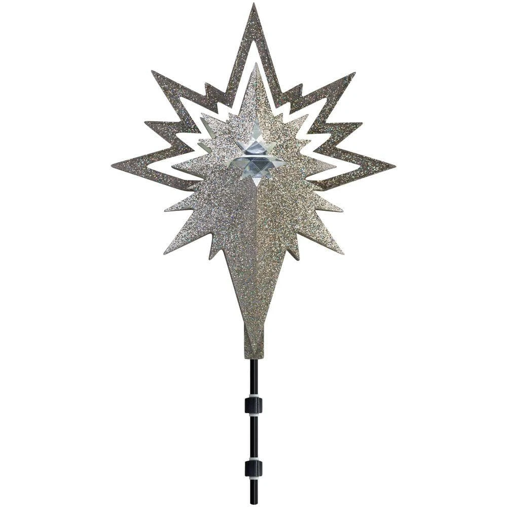 18.50 In. Lighted Projection Tree Topper- Kaleidoscope Set 1 18.50 In. Lighted Projection Tree Topper- Kaleidoscope Set