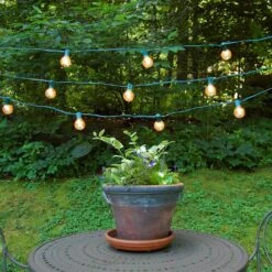 25 Ft. 25-Light Gold Mercury Globe String Lights -The Home Depot Shop lumabase christmas novelty lights 36301 4f 1000
