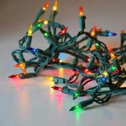 200-Light Multi Color Mini String Lights -The Home Depot Shop lumabase christmas string lights 38402 4f 1000