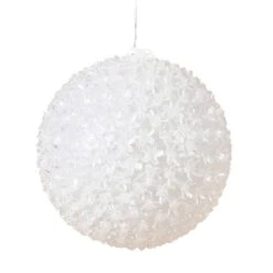9.8 In. Dia LED Lighted Hanging Multi-Color Starlight Sphere Ball Christmas Decoration