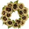 22 In. Fall Classic Sunflower Wreath