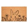 Floral Bunny 24 In. X 36 In. Multicolored Indoor/Outdoor Doormat