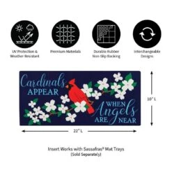 Evergreen Sassafras Fall Holiday Set Of 5 Door Mats With Rubber Display Frame, Collection #6 -The Home Depot Shop multi colored evergreen fall doormats p2021fh57 44 1000