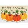 Vinyl Back Multi Colored Happy Harvest 30 In. X 18 In. Coir Door Mat