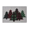 Christmas Tree Multicolor 2 Ft. X 3 Ft. Plaid Polyester Rectangle Indoor Scatter Rug