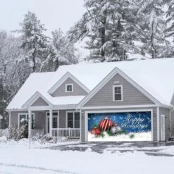 7 Ft. X 16 Ft. Red And White Christmas Ornaments On Red Christmas Garage Door Decor Mural For Double Car Garage 11 7 Ft. X 16 Ft. Red And White Christmas Ornaments On Red Christmas Garage Door Decor Mural For Double Car Garage -The Home Depot Shop my door decor christmas garage door decorations 285905xmas 011 76 1000