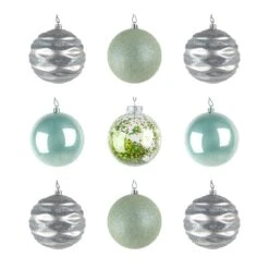 13 In. Mint Xmas Ball Decor Set 7 13 In. Mint Xmas Ball Decor Set -The Home Depot Shop national tree company christmas ornament sets frt100 ah112614 4f 1000