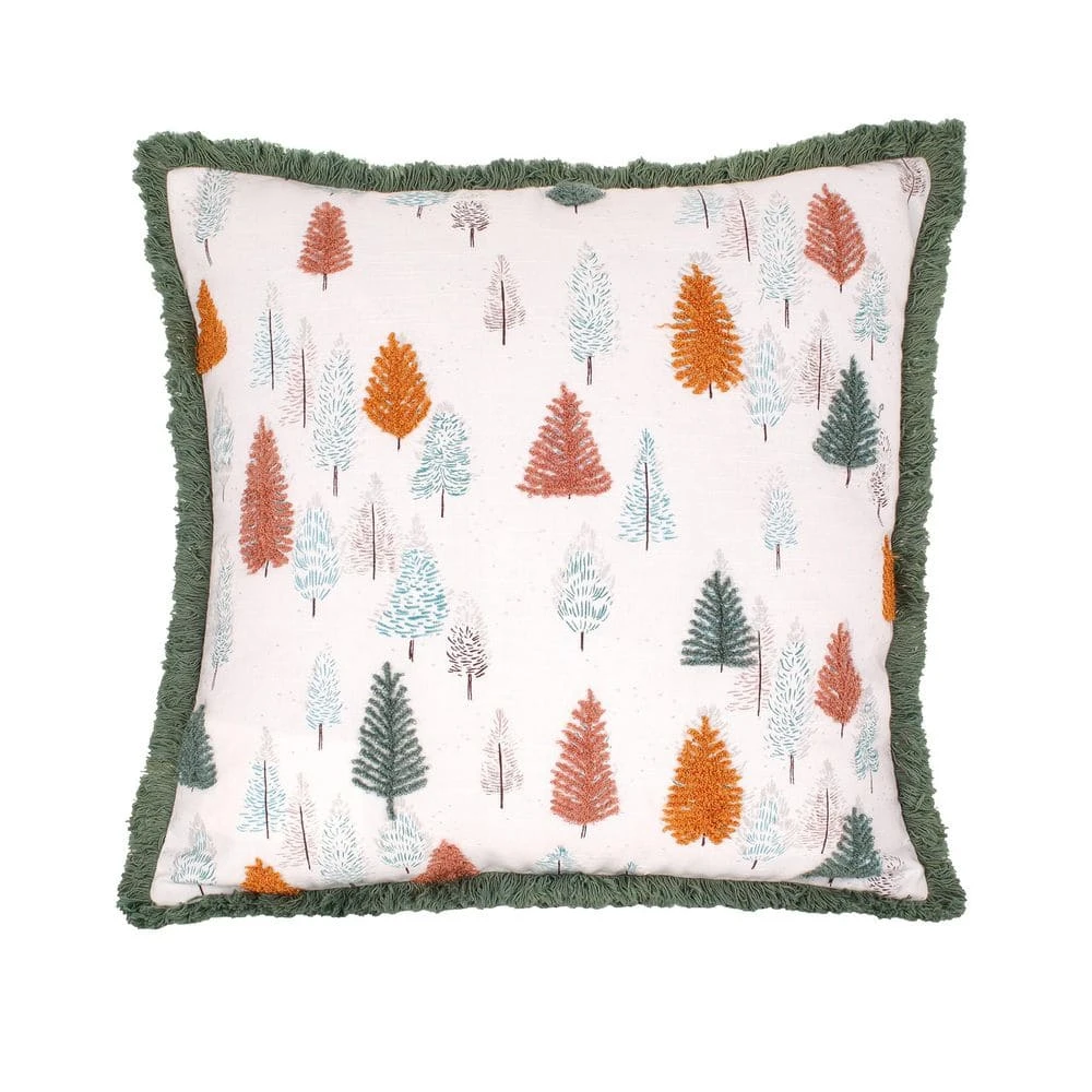 18 In. HGTV Home Collection Whimsical Forest Christmas Pillow 1 18 In. HGTV Home Collection Whimsical Forest Christmas Pillow