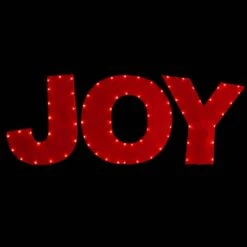 Pre-Lit 30 In. Red JOY Decoration