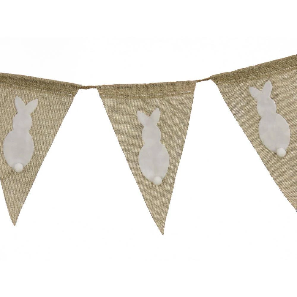 70 In. White Easter Bunny Banner 2 70 In. White Easter Bunny Banner - Image 2