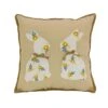16 In. Floral Bunny Easter Pillow