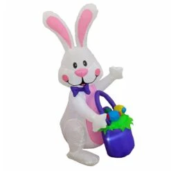4 Ft. Inflatable Bunny With Easter Basket