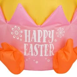 20 In. Inflatable Happy Easter Chick -The Home Depot Shop national tree company easter decorations ge9 440749 1 4f 1000