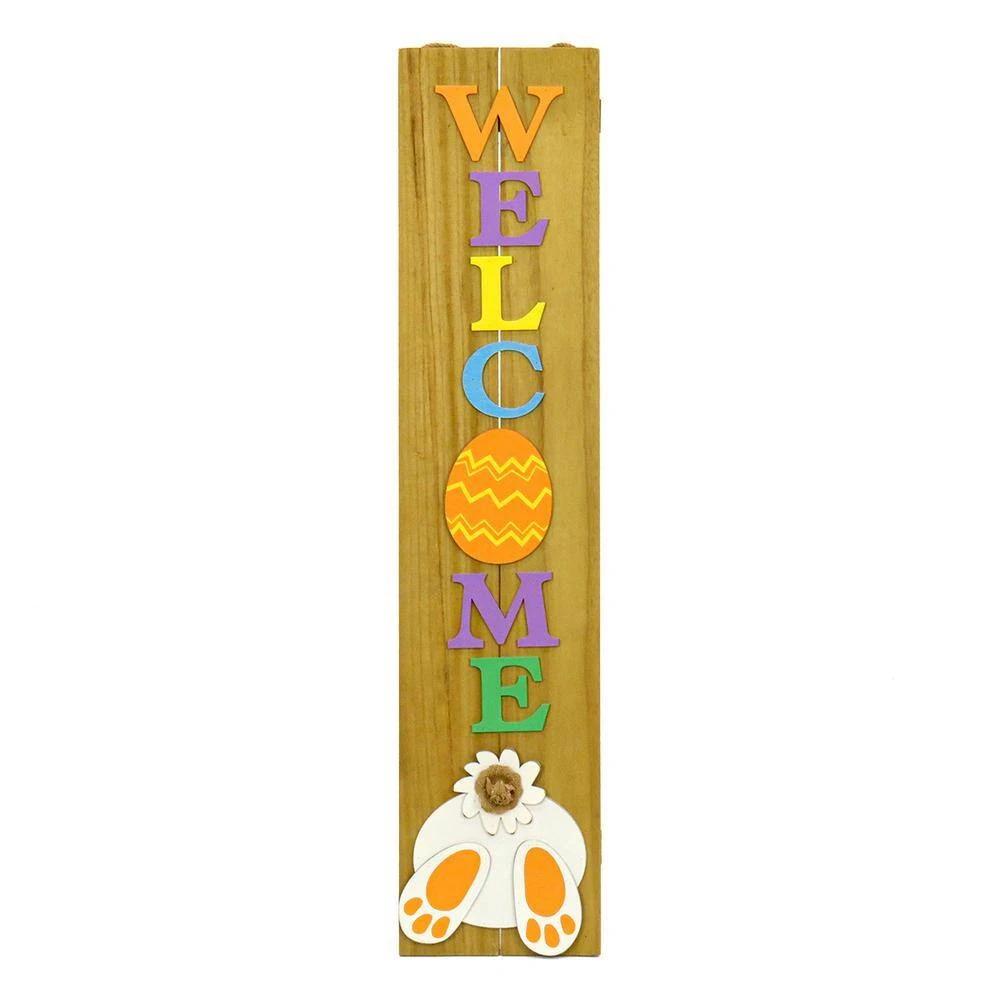 43" Easter Welcome Porch Decor 1 43" Easter Welcome Porch Decor