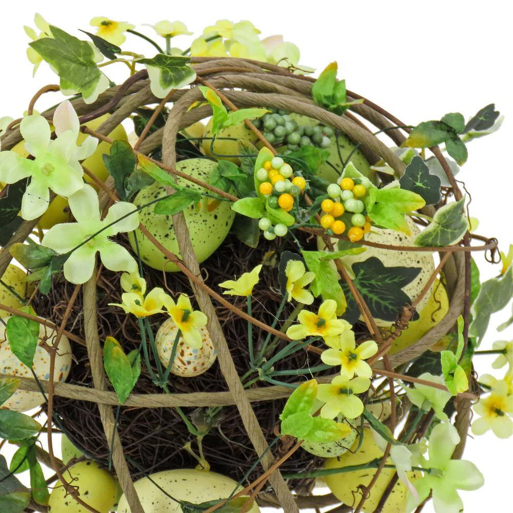 26 In. Flowers And Eggs Ball Topiary 2 26 In. Flowers And Eggs Ball Topiary - Image 2