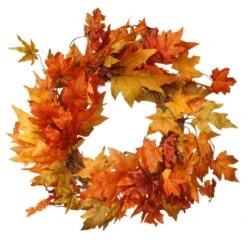 Harvest Accessories 24 In. Artificial Wreath With Maples
