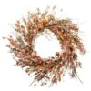 22 In. Artificial Autumn Wild Flower Wreath