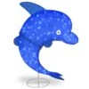 40 In. Blue Dolphin With LED Lights