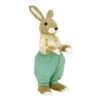 24 " Teal & Tan Dressed Mr. Bunny