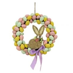 16 " Egg Wreath With Bunny Center