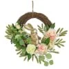20 " Bunny And Leafy Floral Wreath