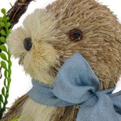 10 " Blue Bow Bunny In Basket 5 10 " Blue Bow Bunny In Basket -The Home Depot Shop national tree company seasonal decorations eg79 sb21402 1 4f 1000