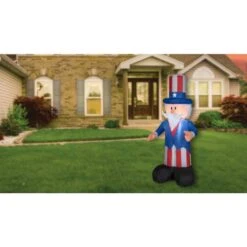 4 Ft. Inflatable Uncle Sam -The Home Depot Shop national tree company seasonal decorations ge9 44244 1 4f 1000
