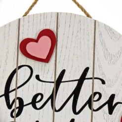 12 In. Better Together Wall Sign -The Home Depot Shop national tree company seasonal decorations mz17 22v214a 1 4f 1000