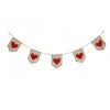 6 Ft. Length By 9" Height Valentine's Red Hearts Garland