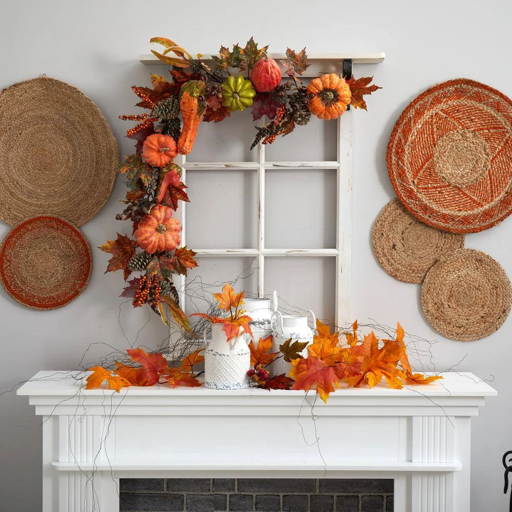54 In. Pumpkin And Gourd Garland 3 54 In. Pumpkin And Gourd Garland - Image 3