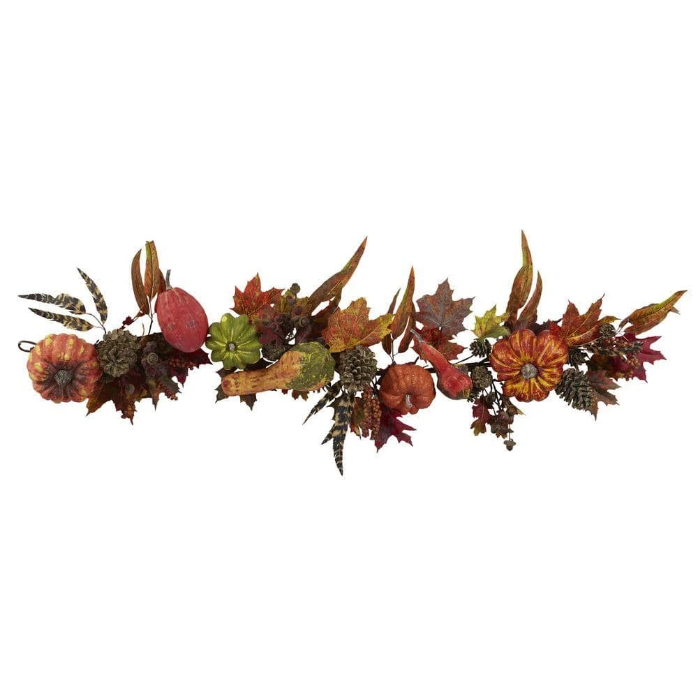 54 In. Pumpkin And Gourd Garland 1 54 In. Pumpkin And Gourd Garland