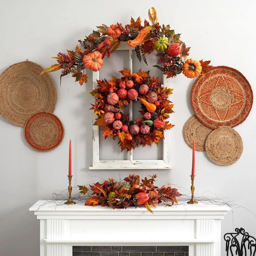 54 In. Pumpkin And Gourd Garland 2 54 In. Pumpkin And Gourd Garland - Image 2