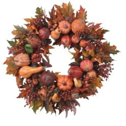 28in. Artificial Harvest Wreath 8 28in. Artificial Harvest Wreath -The Home Depot Shop nearly natural fall wreaths 4648 1f 1000