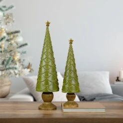 Northlight 17 .5 In. Green Christmas Tree Cone On Pedestal With Star Topper Table Top Decor 9 Northlight 17 .5 In. Green Christmas Tree Cone On Pedestal With Star Topper Table Top Decor -The Home Depot Shop northlight christmas centerpieces 34865422 31 1000