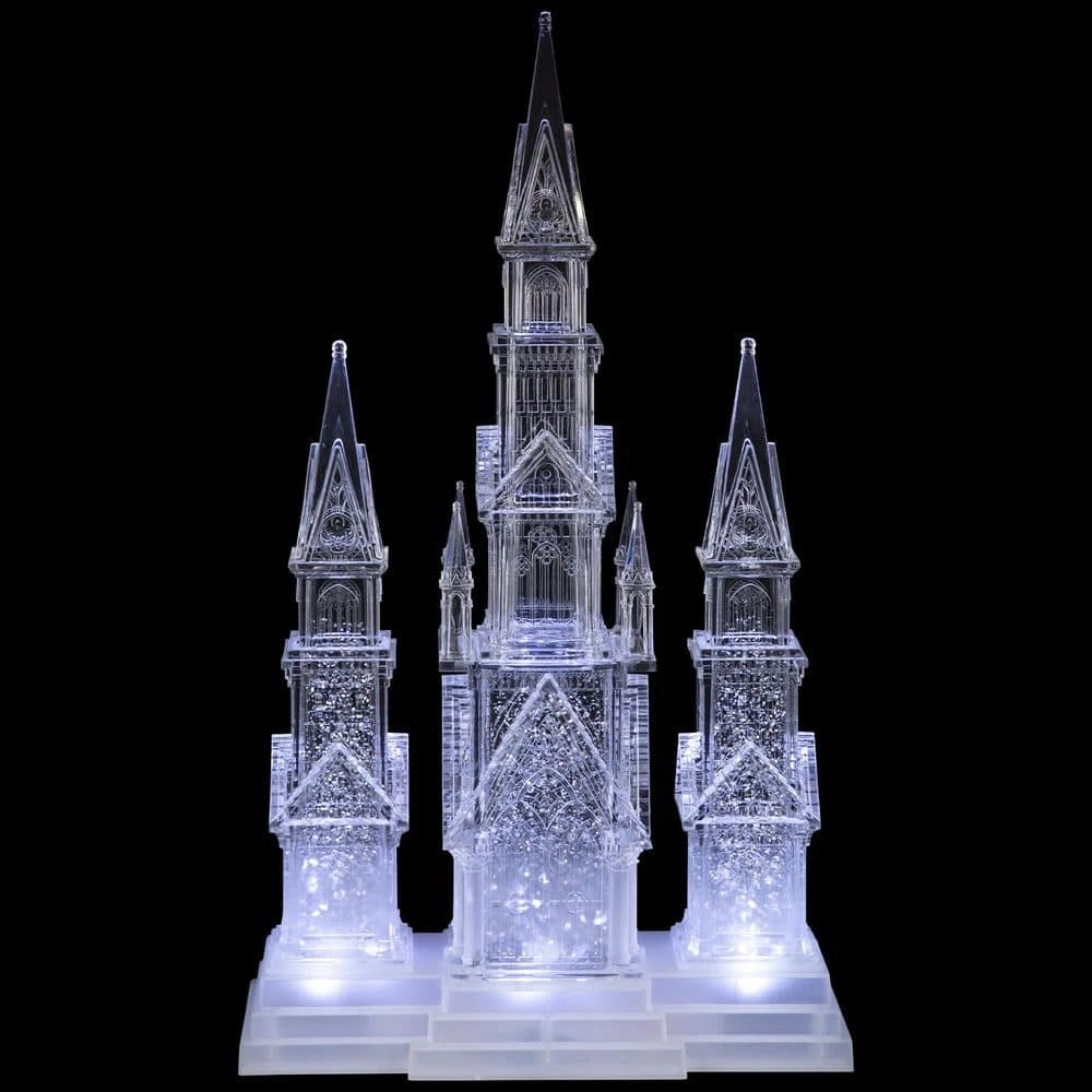 Northlight LED Lighted Winter Church Acrylic Christmas Decoration-17.5" 6 Northlight LED Lighted Winter Church Acrylic Christmas Decoration-17.5" - Image 6