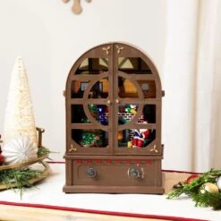 Northlight LED Lighted And Musical Retro Radio With Santa Scene Christmas Decoration-12.5" 15 Northlight LED Lighted And Musical Retro Radio With Santa Scene Christmas Decoration-12.5" -The Home Depot Shop northlight christmas centerpieces 35769679 31 1000